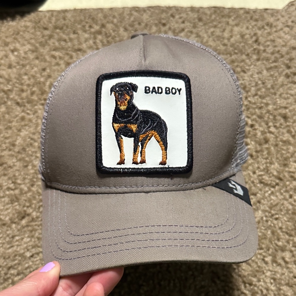 Goorin Bros BAD BOY Gray Cap with Dog Patch